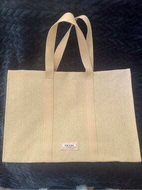 Prada- Medium Canvas Tote